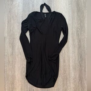 Elegant Black Long Sleeve Dress